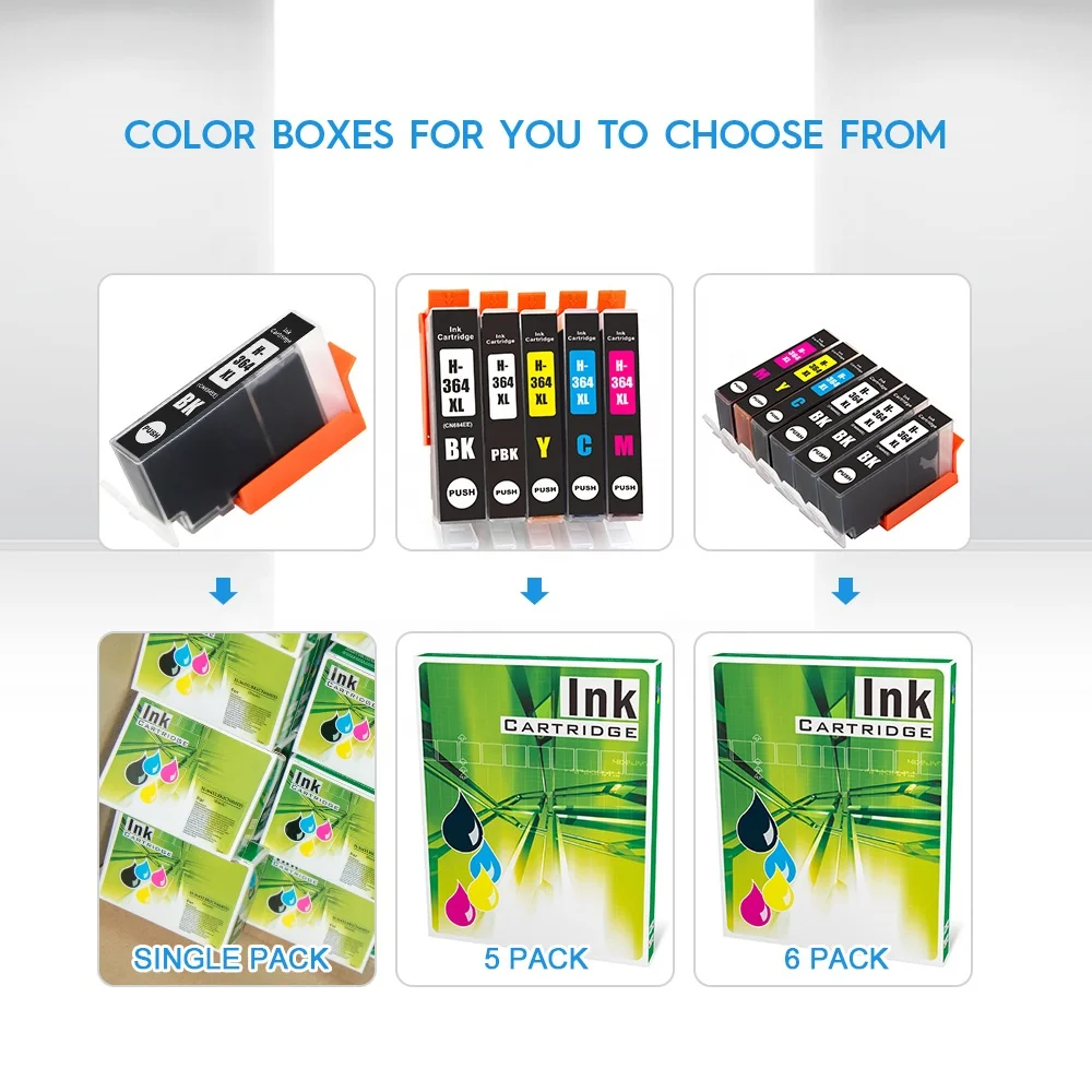 Per Cartucce Ricaricabili HP 364 364 XL Per Stampante HP Deskjet - Foto 5