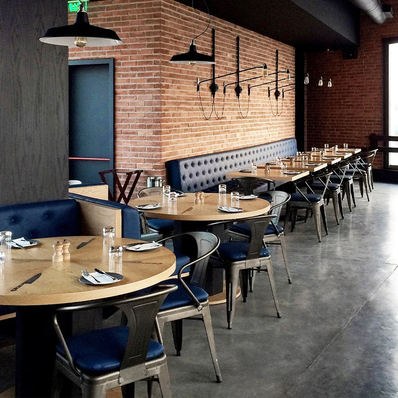Stackable Table Cafe Modern Wood Cafe Restaurant Fast Food Stackable Vintage Bistro Tables ...