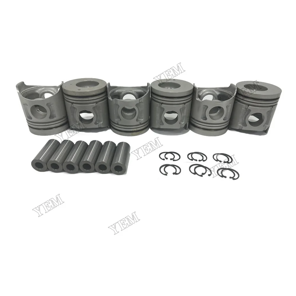 For Mitsubishi 6D34 Piston Kit OEM Engine Parts 3
