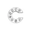 Lettera C in argento