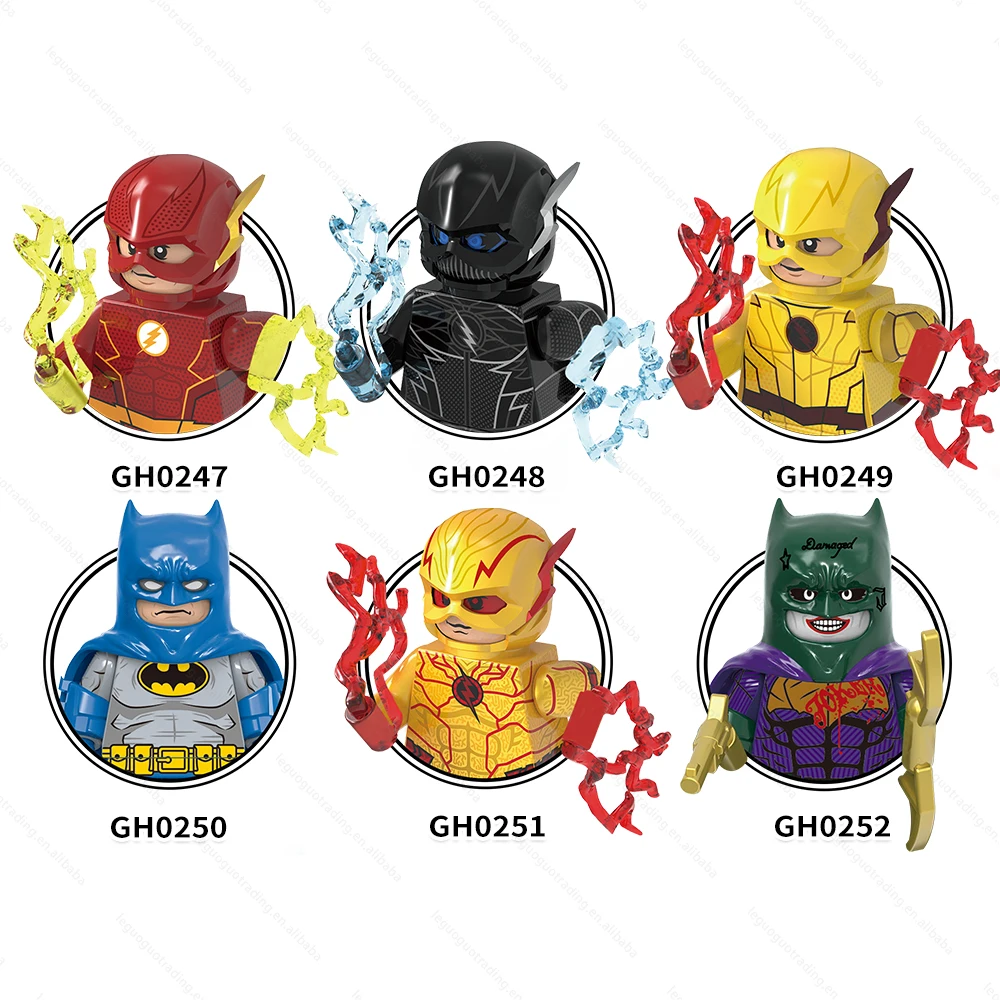 G0132 Super Superheros the Reverse Flash Zoom Comic Version of Bat Imposter Bat Building Blocks Mini for Kids Toys