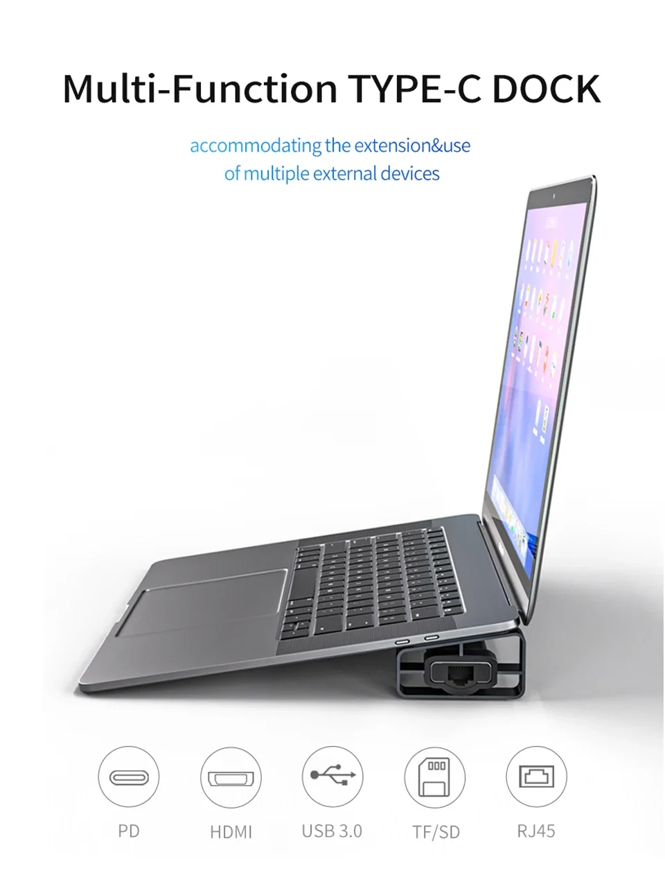 If you are searching for a supplier of a product with perfect quality control and highly competitive prices, which gives you an advantage in expanding your local market, then contact us now!  Competitive suppliers of  10 in 1 Type C Dock Laptop Stand 4K HDTV SD TF Card Reader USB3.0 RJ45 Ethernet 10 Ports USB C HUB Docking Station