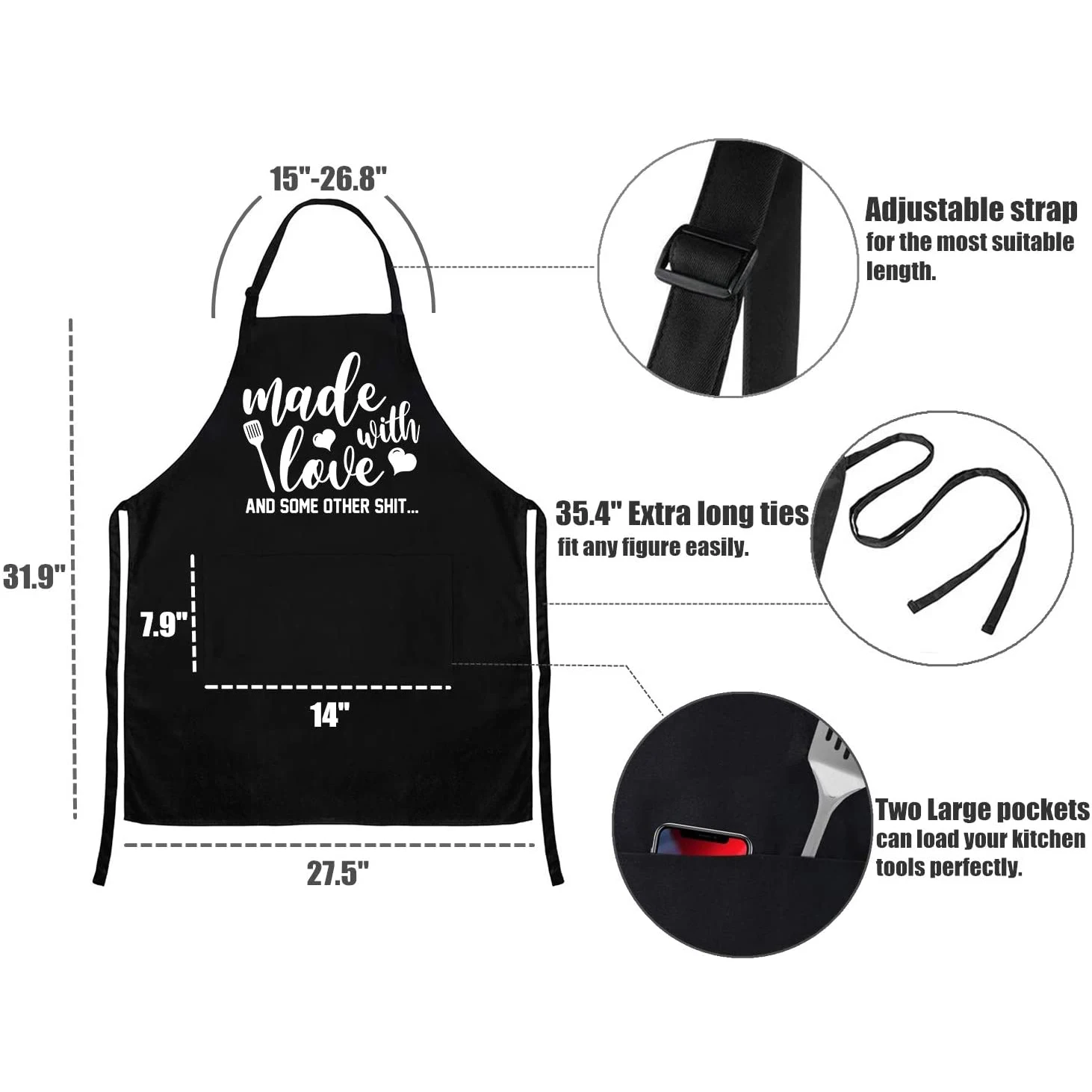 Duolai Customized New Cleaning Apron Children Kitchen Cooking Baking