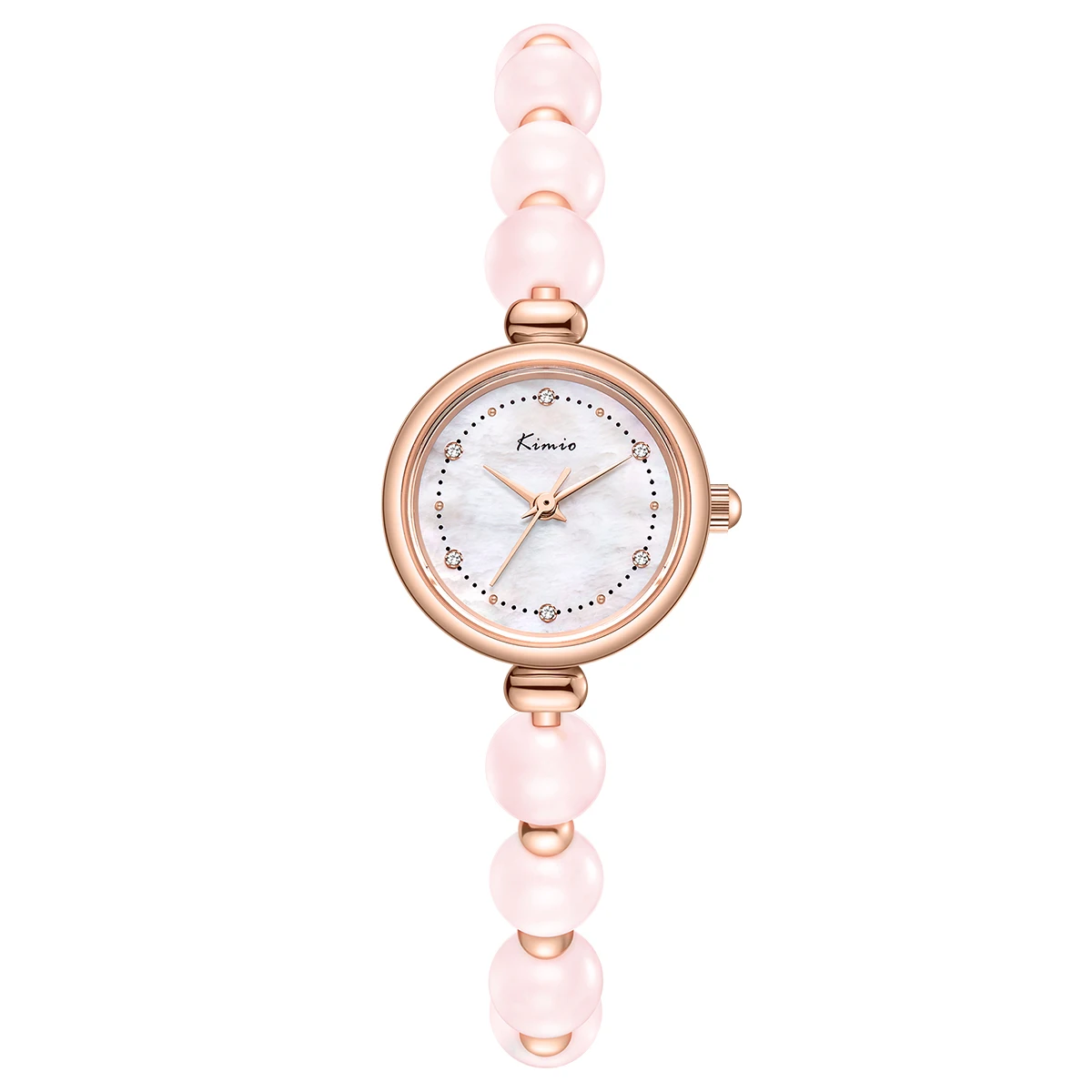 Trendy KIMIO K6553S Pearl Crystal Bracelet Watch for Women
