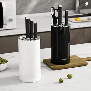 Countertop Kitchen Knife Storage Rack Metal Home Knife Holder