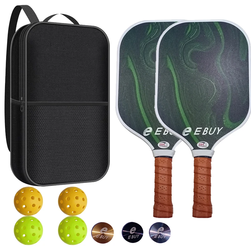 A302 Pickleball Paddle Set Of 2 Custom Pro Quiet 16mm Perseus ...