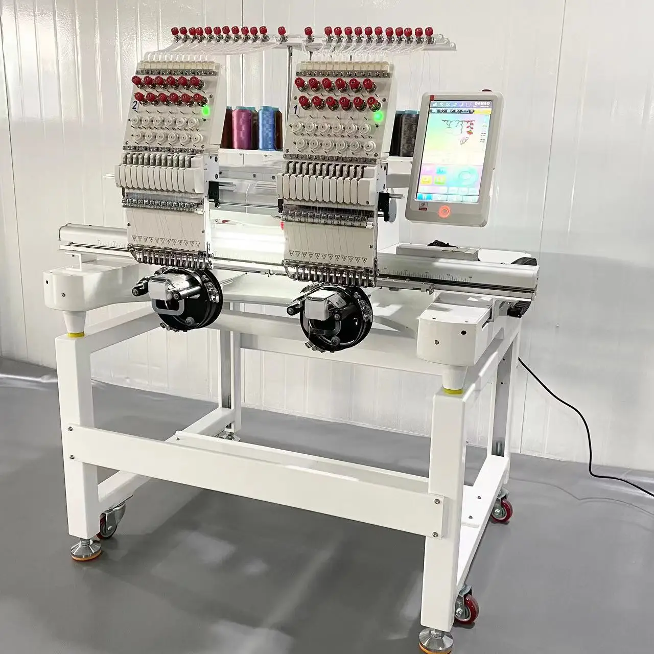 Single heads flat embroidery machine hat embroidery machine