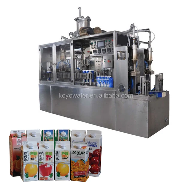 Gable Top Liquid Cartons Filling Machine