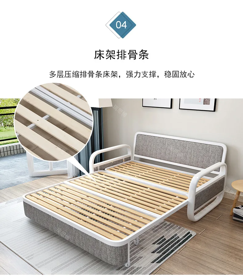 Modern Style Sectional Sofa Bed with Storage Living Room Furniture Suede Fabric l Shape Sofas Beds