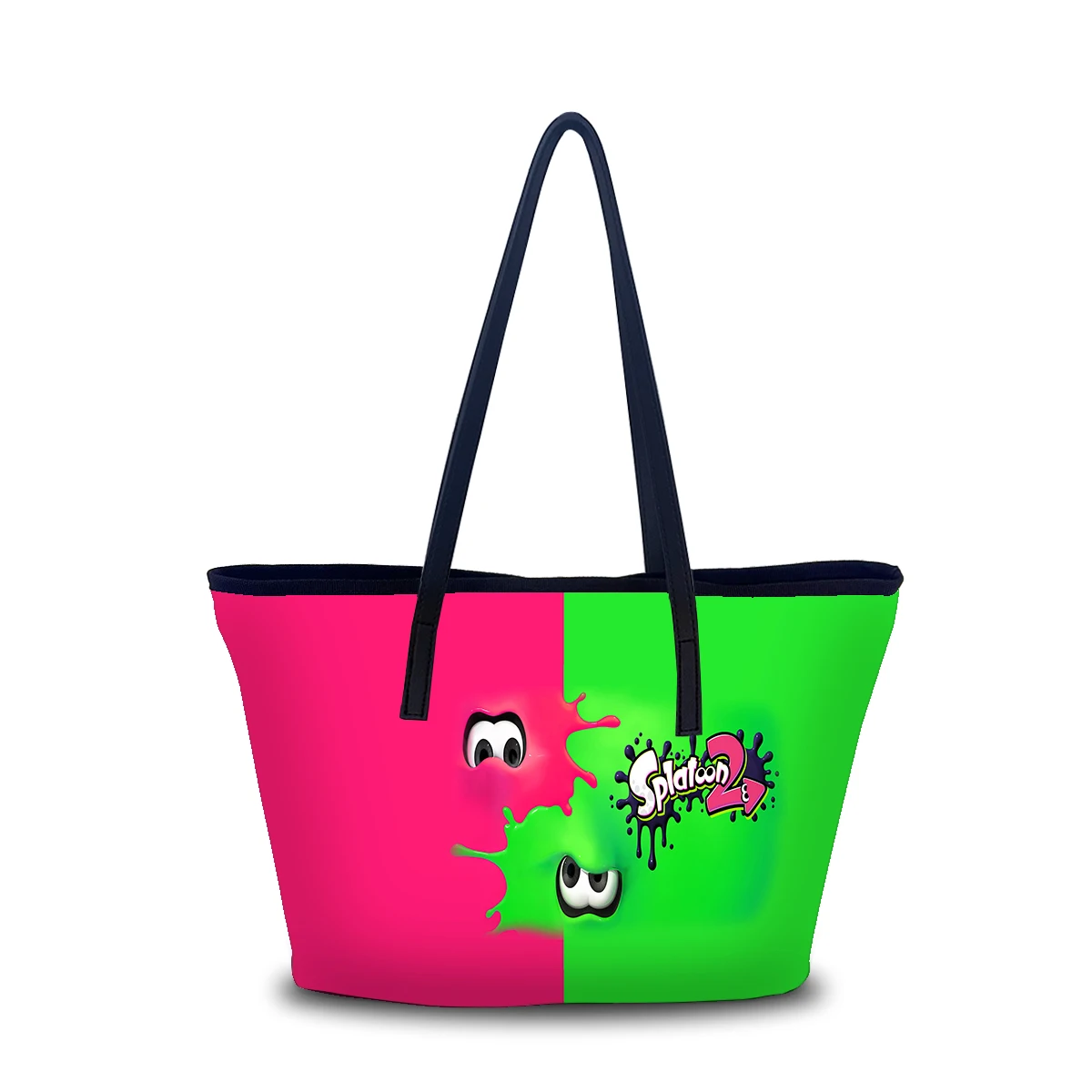 Women's PU Leather Large Tote Bag with Zipper Closure Water