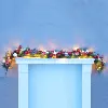 pre lit 6ft red christmas garland
