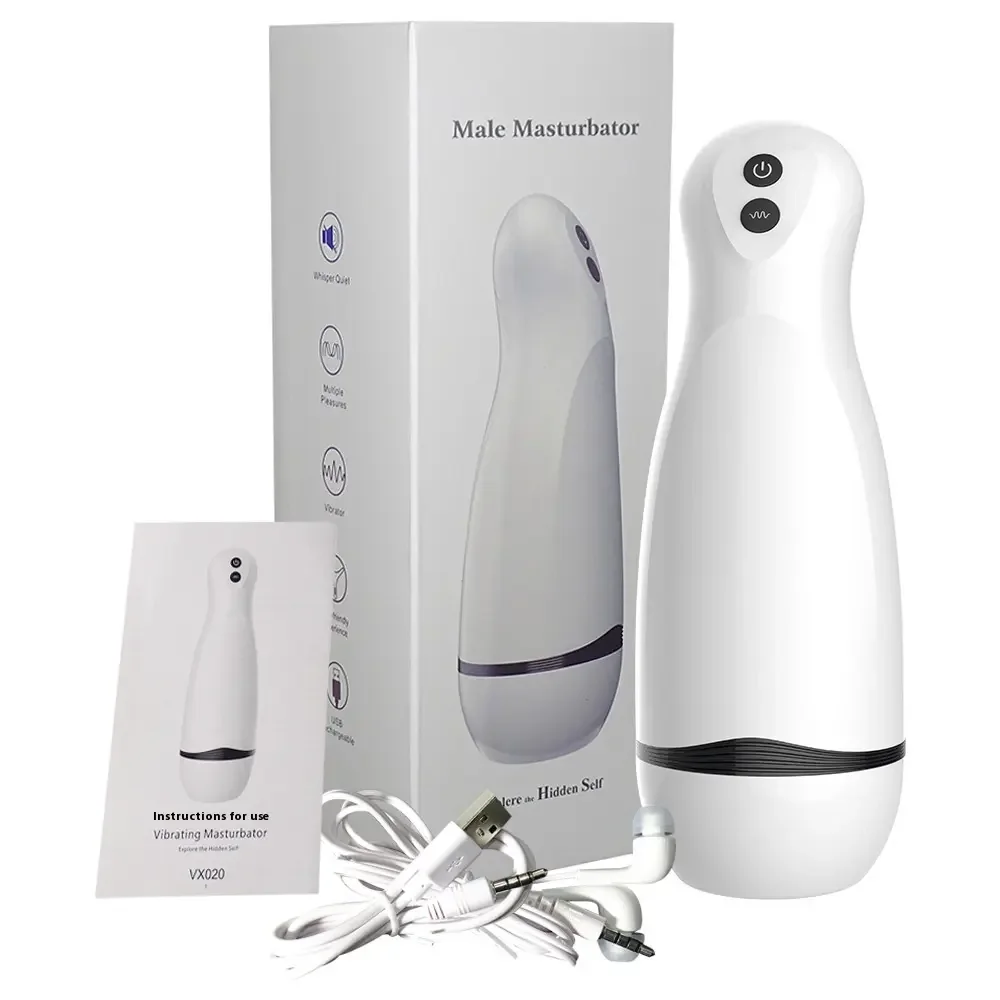 Intelligent Interactive Airplane Cup Charging Vibration Pronunciation Simulation Male Masturbator Delay Trainer Sexual Products