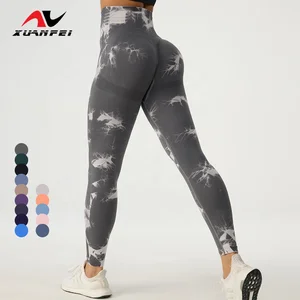 2026 New Style Seamless Leggings Custom Logo Pilates Clothing Tie Dye Yoga Women Sportwear