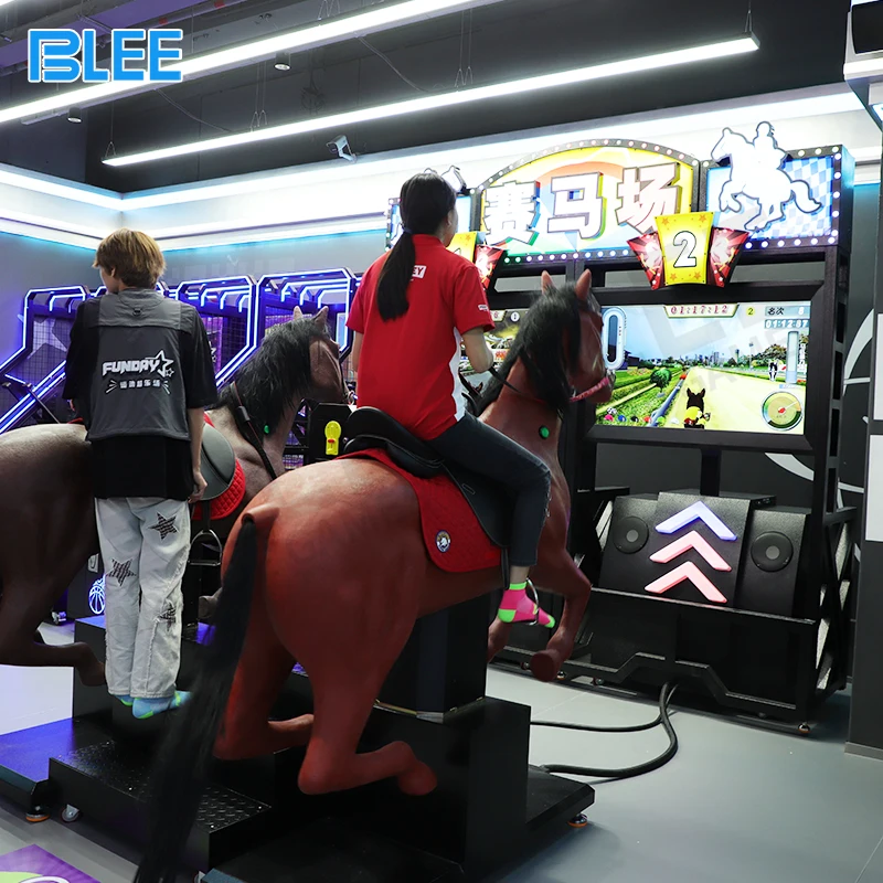 Indoor Coin Operated Royal Horse Racing Simulator Game