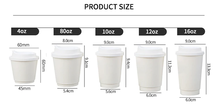 32OZ 42OZ 1000ml 1300ml Custom Logo Disposable Single Double Wall Paper ...