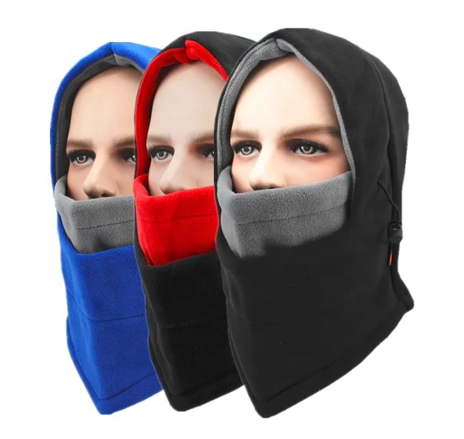 Fleece Balaclava Hood Winter Outdoor Thermal Facemask Headwear Neck Warmer Ski 