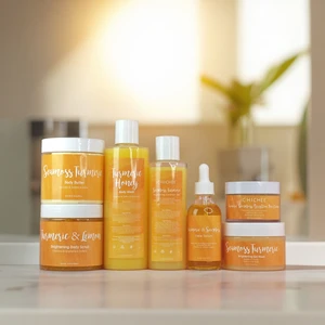 Sea Moss Turmeric Skincare Nourishing Cream Turmeric Serum Face with Great Price Private Label Skincare Set