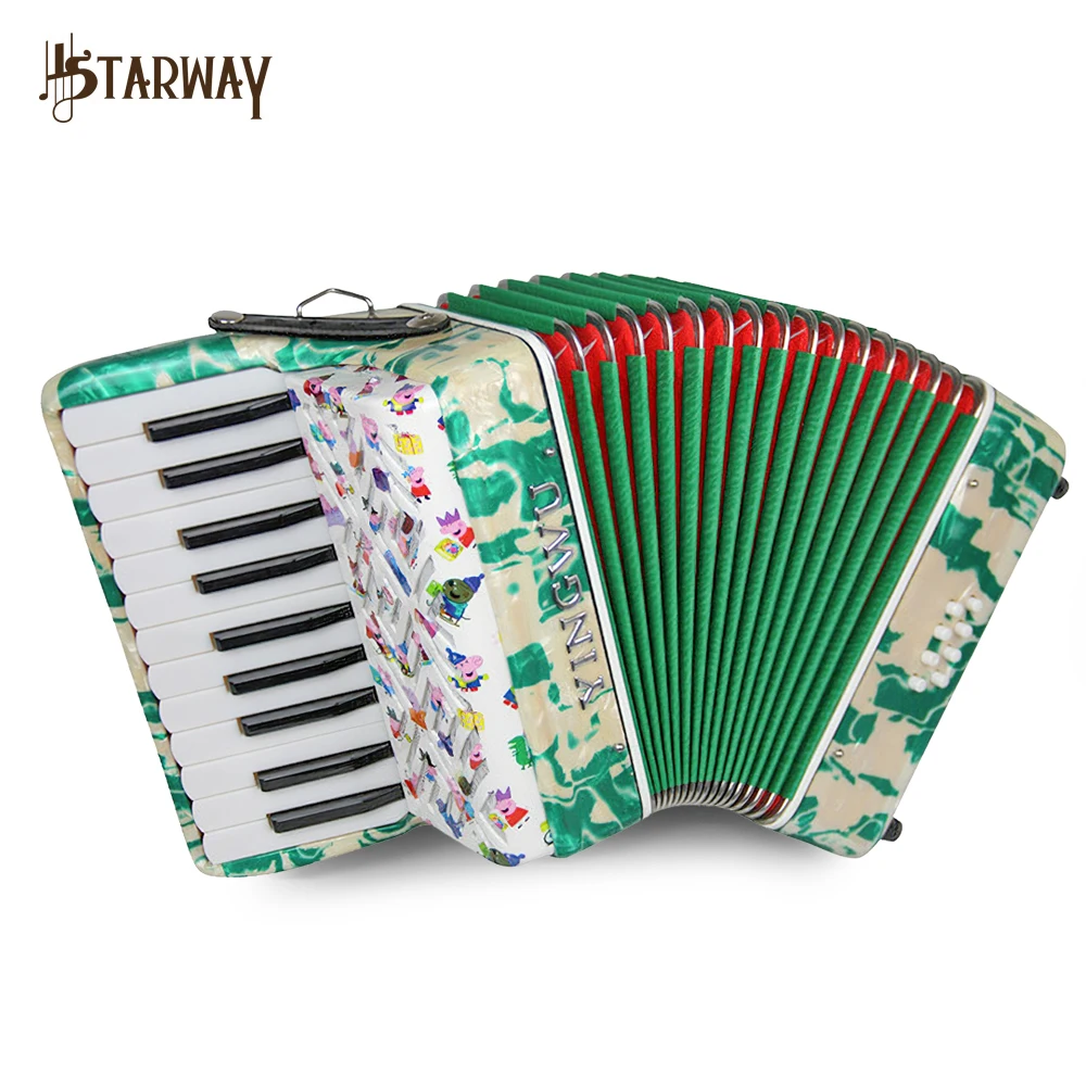 Yingwu Accordion - Parrot 22 Keys Diatonic Children's Instrument