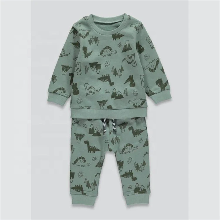 Organic Cotton Newborn Baby Girl 250 Gsm Knitted Layette Set Sweatsuit