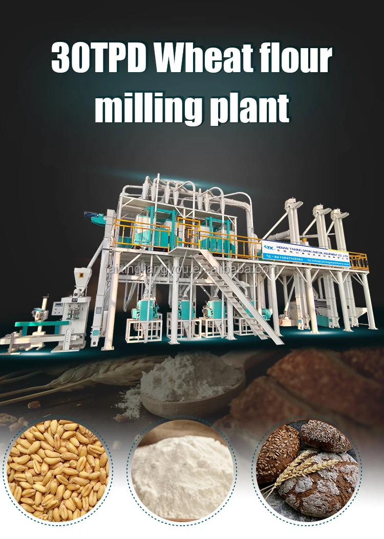 Wheat Flour Maker Machinery In Ethiopia 30ton Wet Grain Grinders