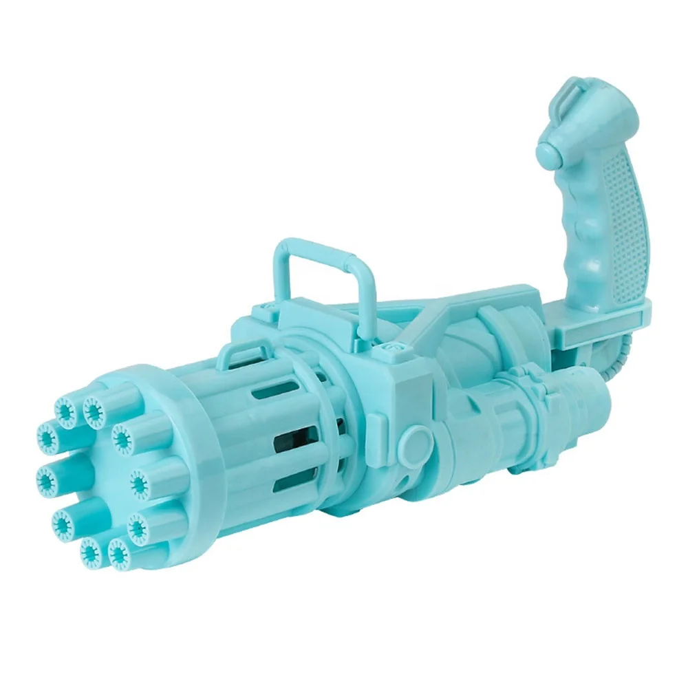 Новинка 2021, электрическая пластиковая воздуходувка Гатлин, пузырьковый аппарат с восемью отверстиями, игрушечный пистолет Гатлинга для детей