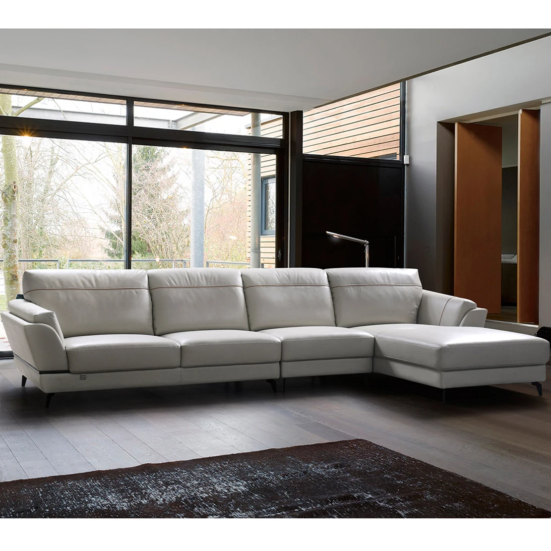 ruang tamu digunakan gaya putih aniline keluarga di sudut kulit sectional sofa 2 3 set trend furniture produsen buy sofa kulit 2 3 kulit putih