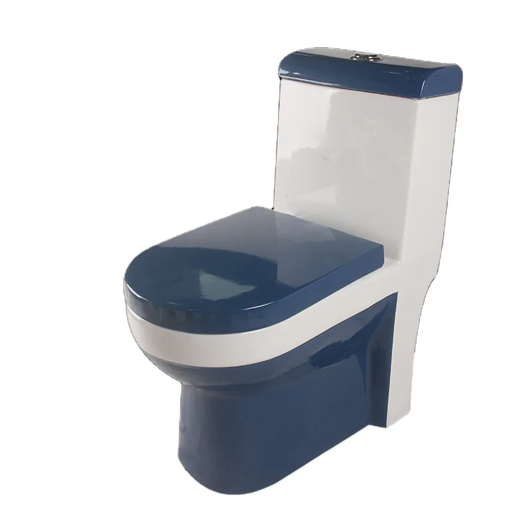中国の新しいスタイルの白と青のワンピーストイレ Buy 色トイレ 色のための販売 色ワンピーストイレ Product On Alibaba Com