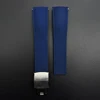 Blu scuro con fibbia argentata