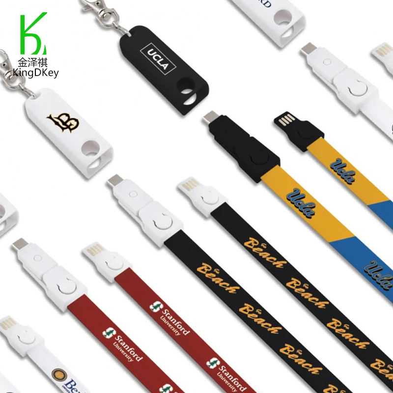 Lanyard Usb зажим отрываться с красочным зарядное устройство безопасности флеш-накопители кабель от шнур смартфон приводной ремень