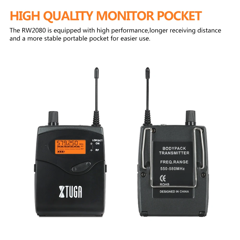 XTUGA IEM1200 Wireless In-Ear Monitor System Wired Earbuds