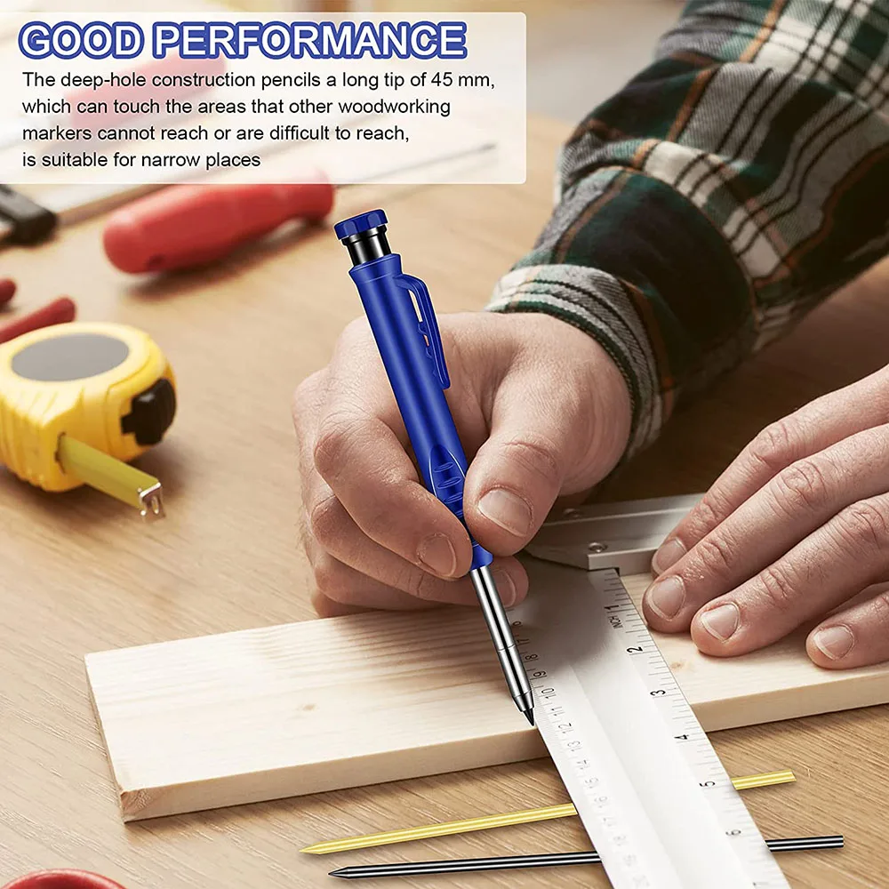 Bview Art长鼻深孔机械铅笔标记标记工具 用于木匠划线机 Buy 木工机械铅笔 标记的标记工具 固体木匠铅笔套装product On Alibaba Com