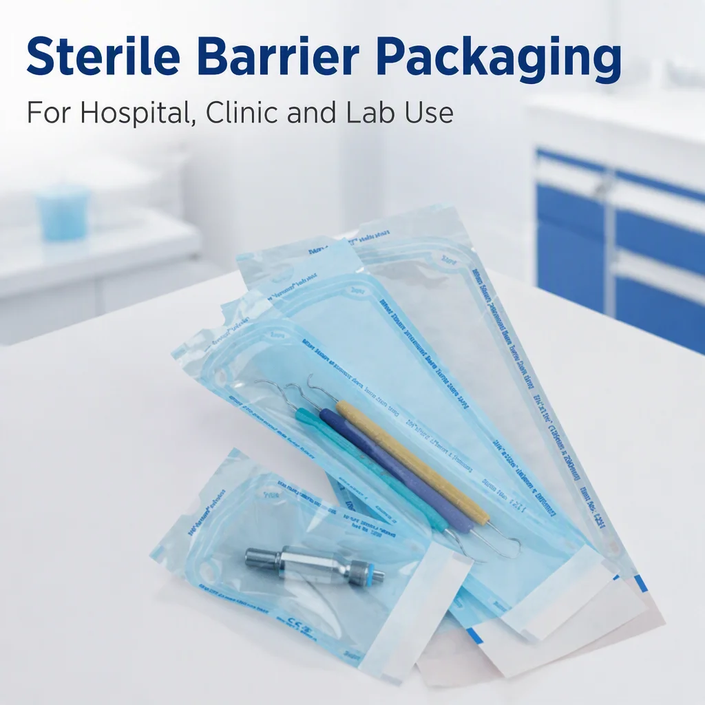 Tyvek Pouches and Sterilization Bags Premium Packaging for Sterile Medical and Dental Tools