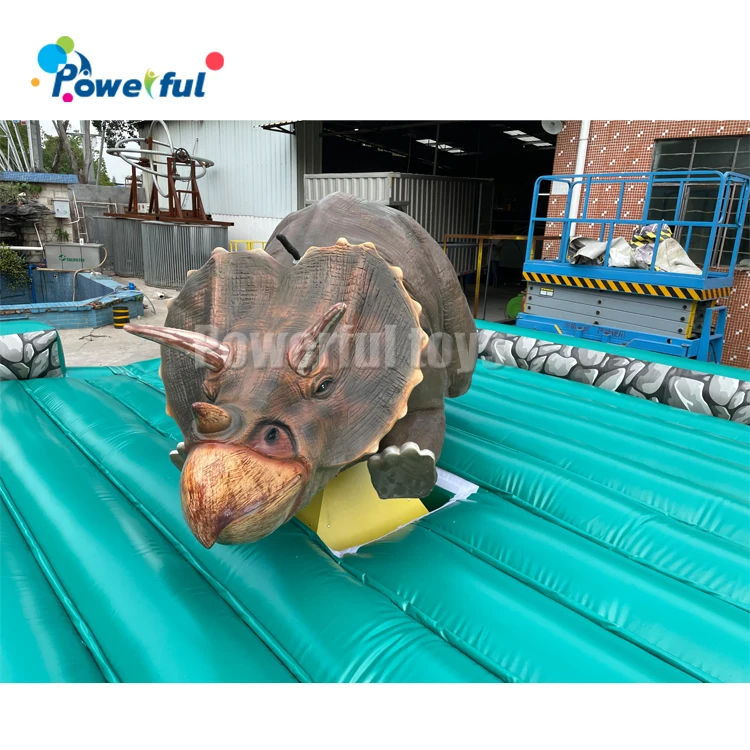 恐竜の闘牛をテーマにしたインフレータブルブルライディングロデオ