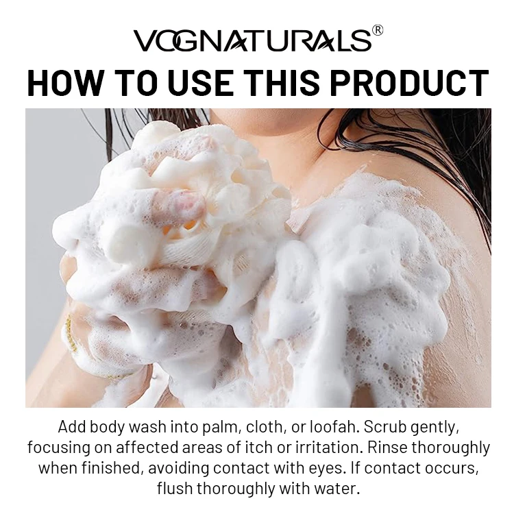 Private Label Goat Milk Body Wash With Gentle Cleansing Refreshing Oil