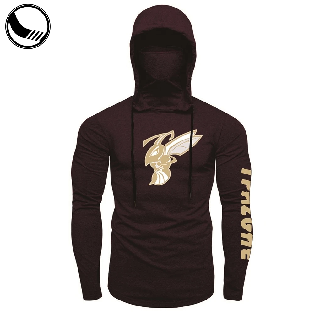Gym Sublimation Wholesale Custom logo Oversize Men's Hoodie With Gaitor