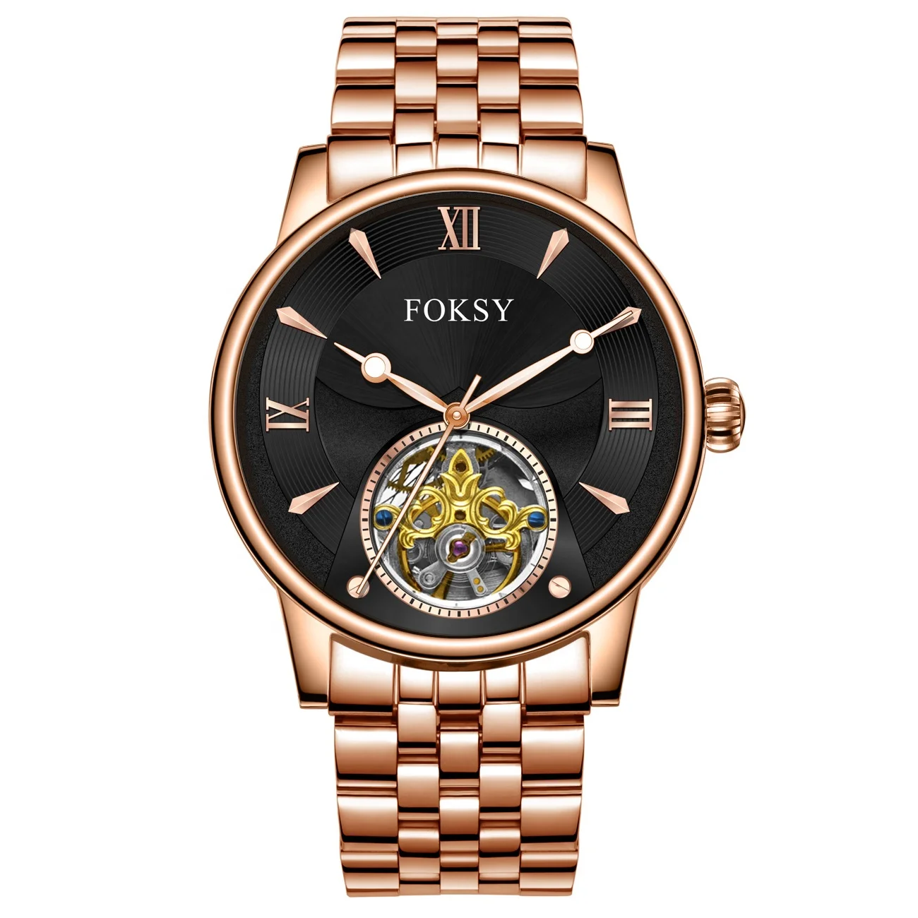 Luxury Flying Tourbillon Movement Watch For Men Business Water