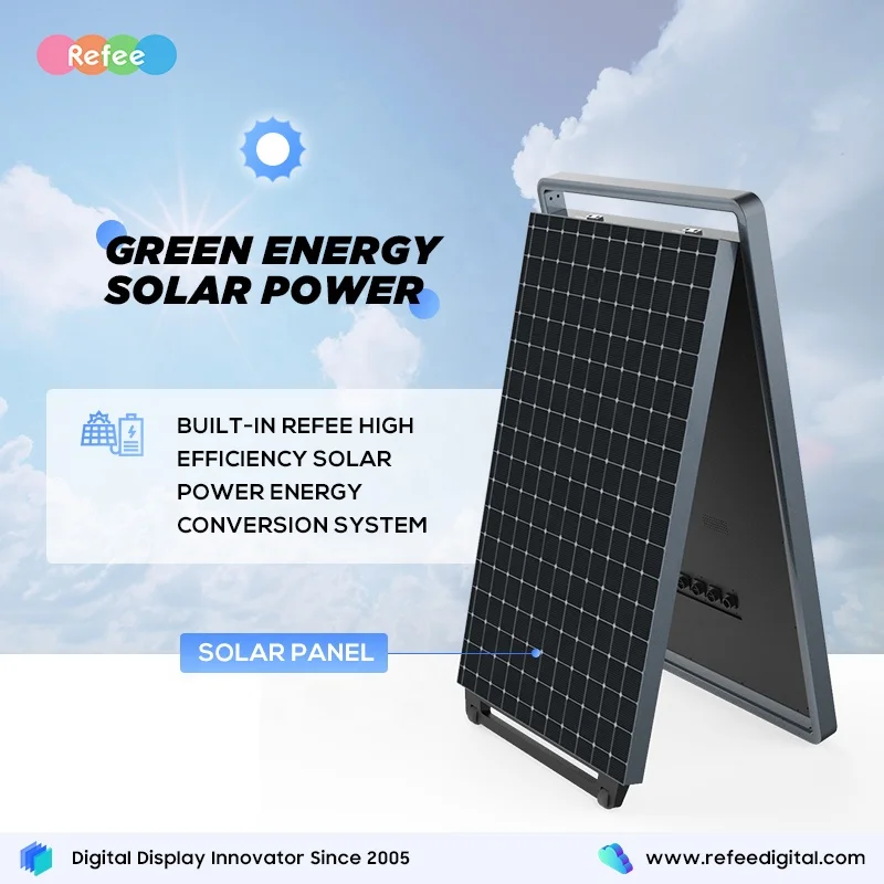 Solar Power High Brightness Screen Sunlight Readable Advertising Sign LCD Display Outdoor Waterproof Digital Poster