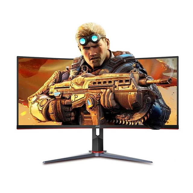 Aoc 2k Display 34 Inch Curved Fish Screen Cq34g2 Response 1ms Gaming Computer Display 21 9 Buy 34 Inch 2k Gaming 144hz Curved Display Computer Desktop Lcd Screen 2k Fisheye Screen Product On Alibaba Com