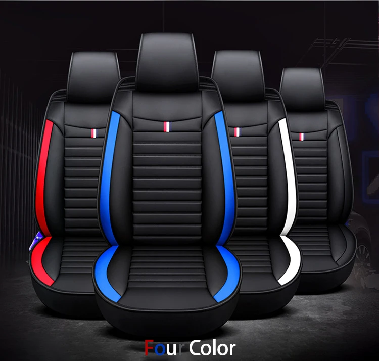 Custom Full Set Four Seasons Universal Pvc Leather 5d Car Seat Cover