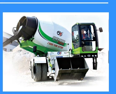 Articulated two-way driving engineering construction machinery 5.5 m³ self loading concrete mixer supplier