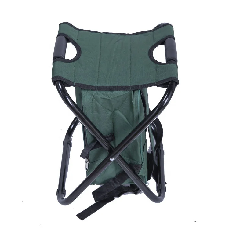 Hot Sale Compact Foldable Fishing Folding Camping Chair Stool Backpack