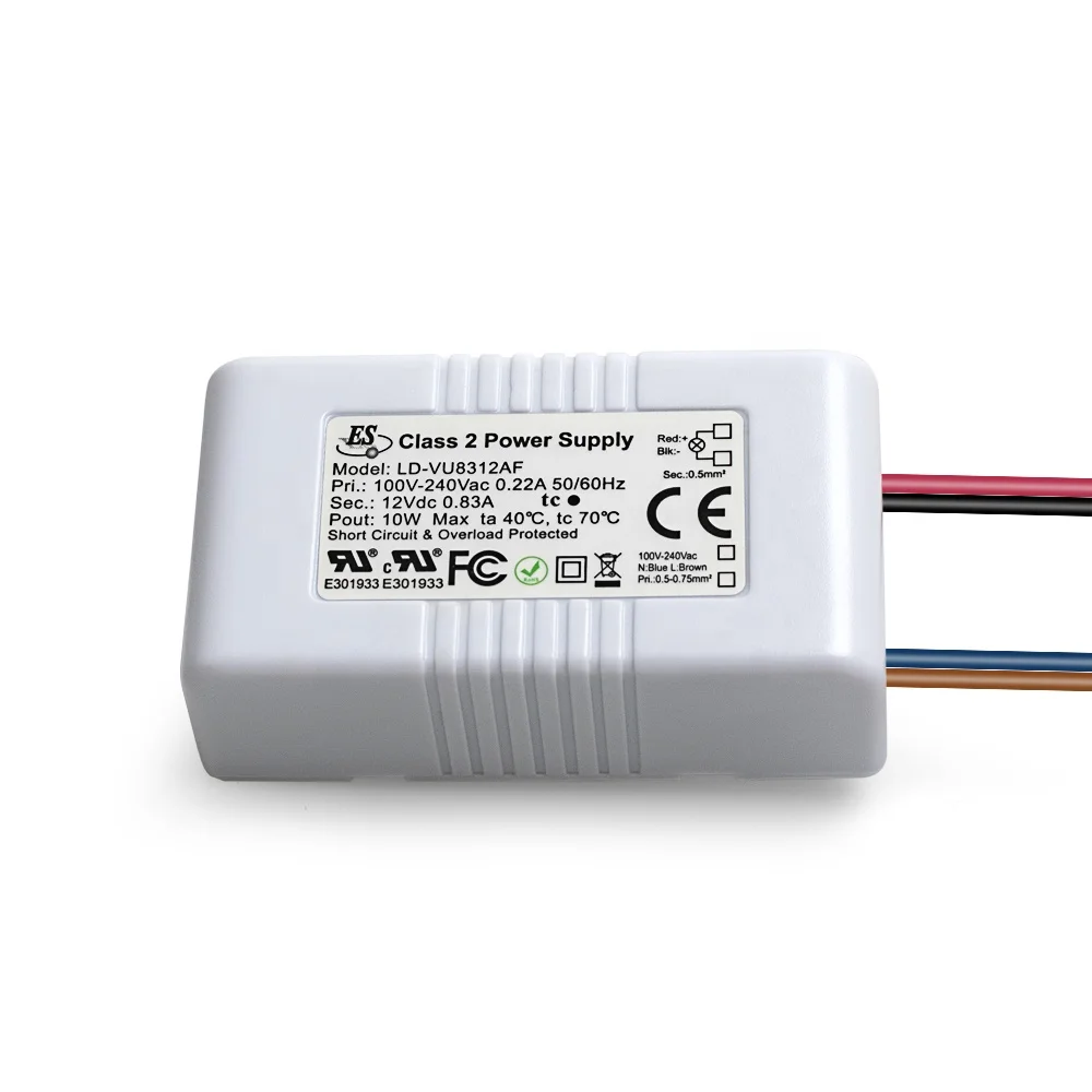 ES CE CUL UL Class 2 Power Supply Input Voltage 100-240Vac 3-21Vdc 690mA 9W AC-DC Constant Current LED Driver