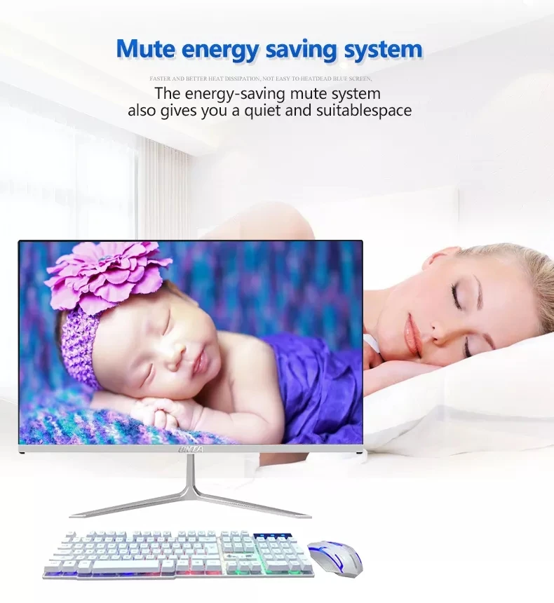 Aio Ordenador 21.5inch 24inch Desktop All In One Pc With 8/9 Th Gen I3 I5 I7 Processor Pc Curved Computer Hardware & Software pc