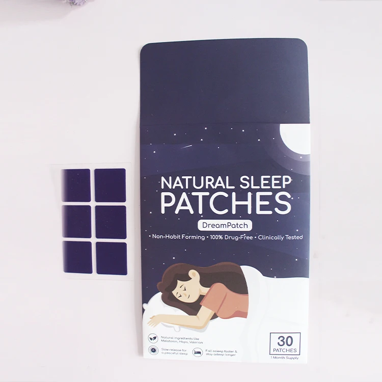 Transdermal Relief Stress Deep Sleep Patch Melatonin,custom Natural Ingredients Help Sleep Sticker Patch