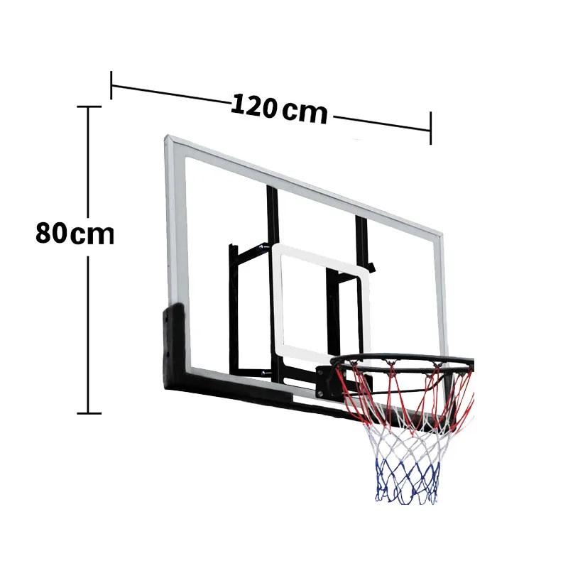 Outdoor Basketball Glass Board Basketball Ring With Backboard Indoor