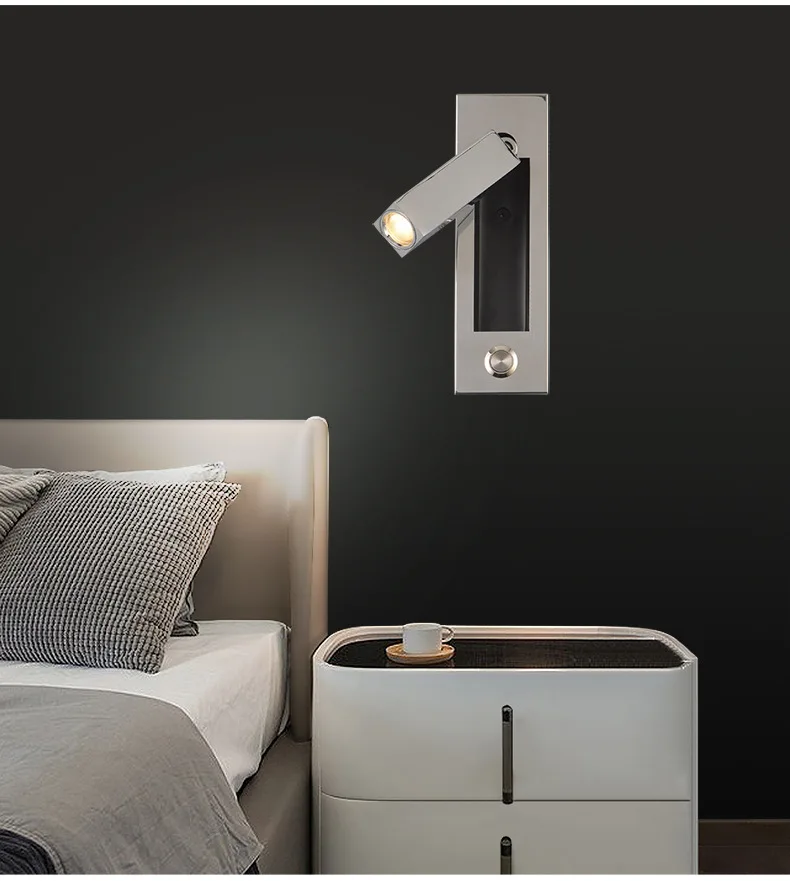 Modern Recessed Hotel Bedside Wall Reading Lamp Led Bed Head Reading Light Buy Bed Head