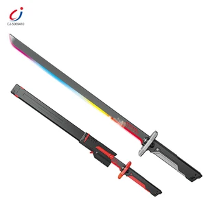 Chengji Colorful Kids Plastic Toys Sword Cool Creative Technology Spark Cheap Wholesale Led Swords Toy Light up Sword for Kids
