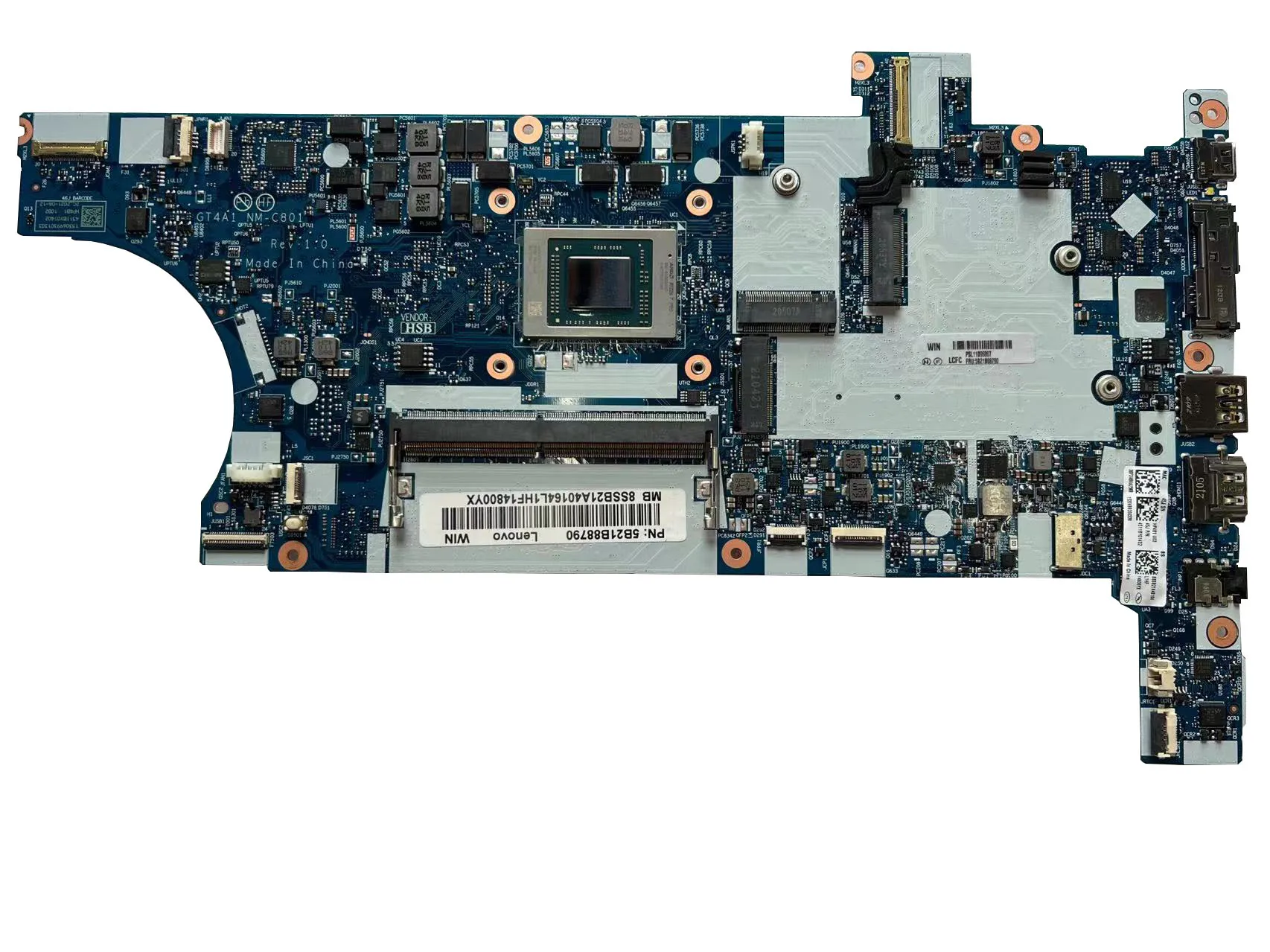 Lenovo Thinkpad T14 Gen 1 Laptop Motherboard - NM-C801
