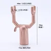 Tête de fourchette à vêtements en alliage d'aluminium or rose