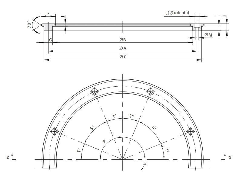 Customized Slider Type Arc Rolling Guide Curved Rail Curved Guide Rail ...